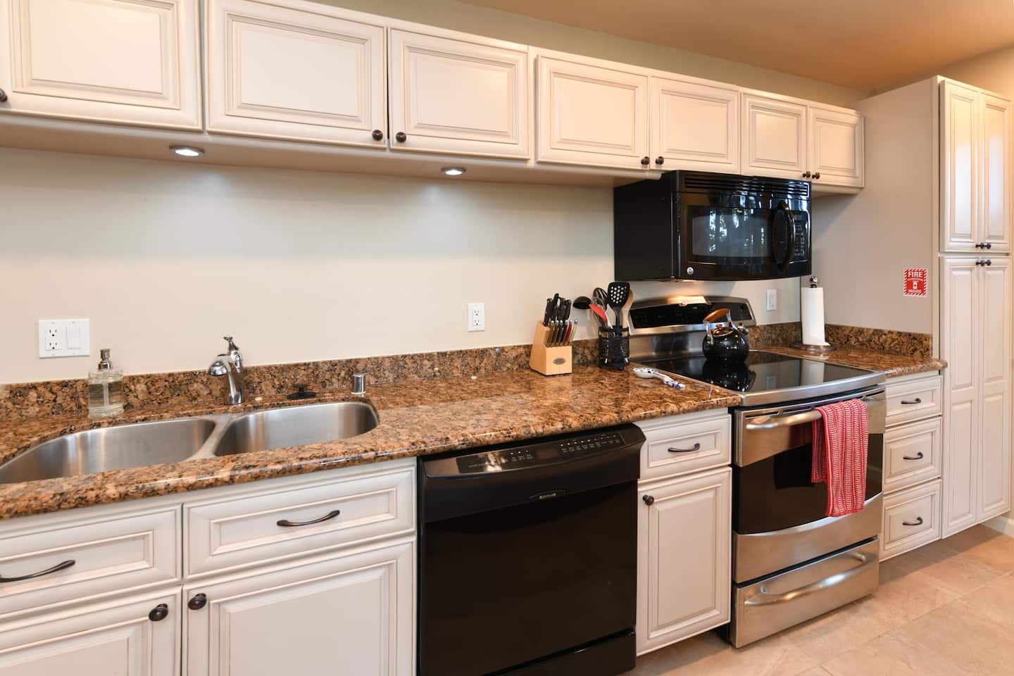 Granite counters and quality appliances